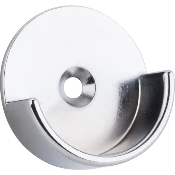 Hardware Resources Chrome Open Knock-In Mounting Bracket for 1-5/16" Round Closet Rods M7340-CH - main